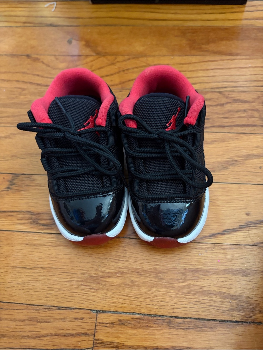 Kids Black and Red Athletic Sneakers